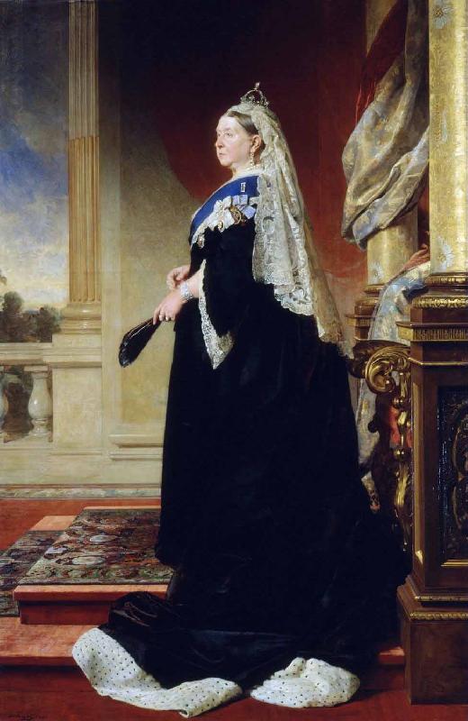 Heinrich Martin Krabbe Portrait of Queen Victoria as widow